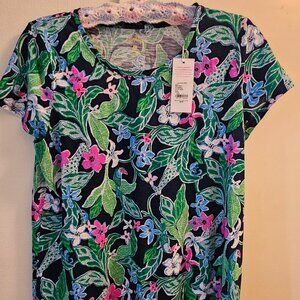Lilly Pulitzer "Etta" scoopneck top, size L. NWT